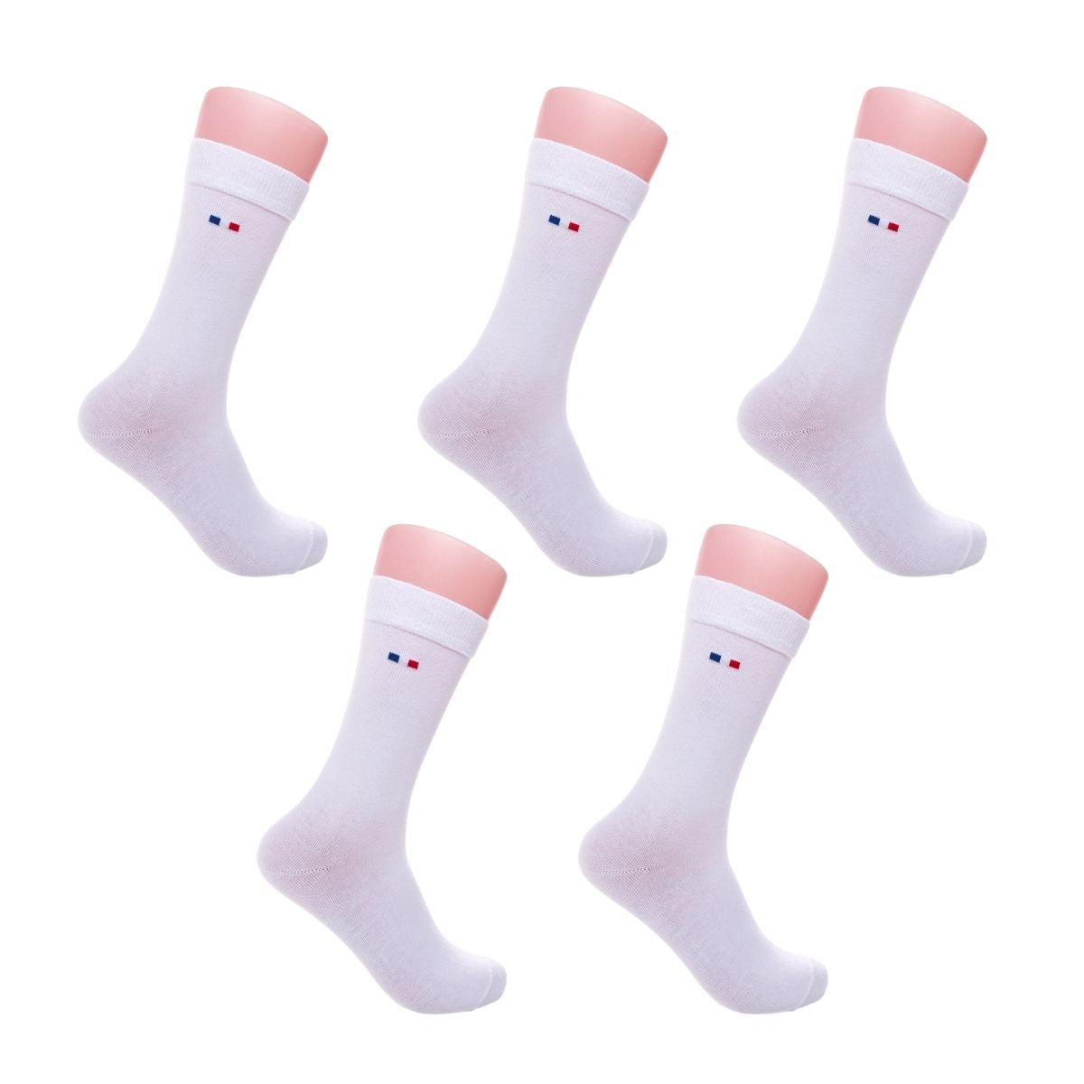 Pack de 5 paires chaussette française blanche