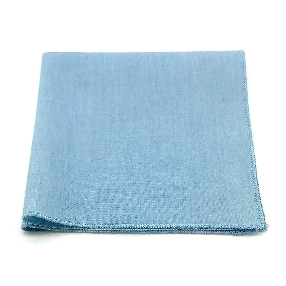 Pochette de costume bleu denim clair