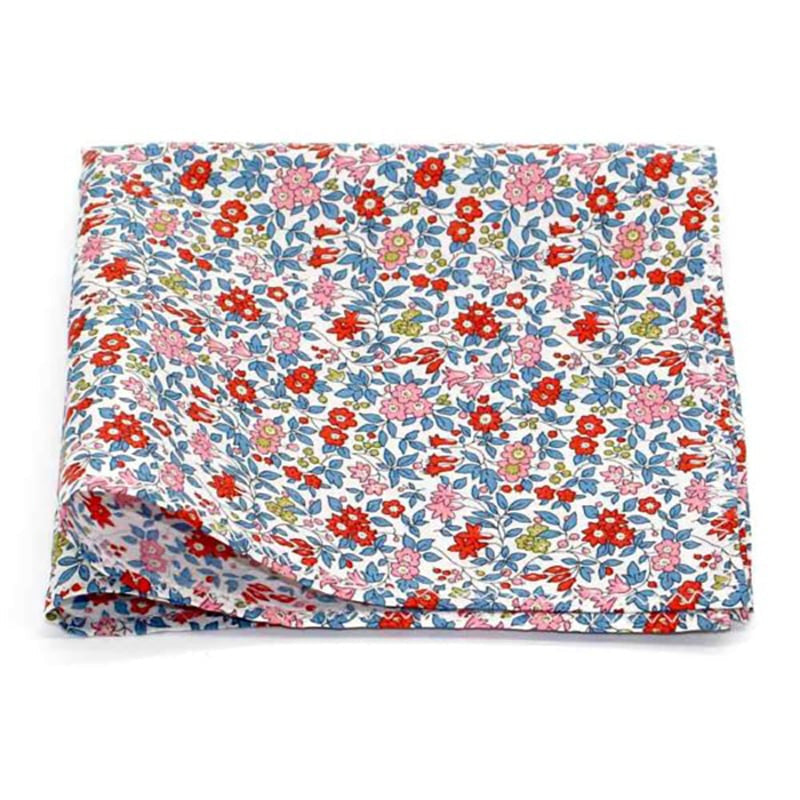 Pochette de costume fleuri liberty