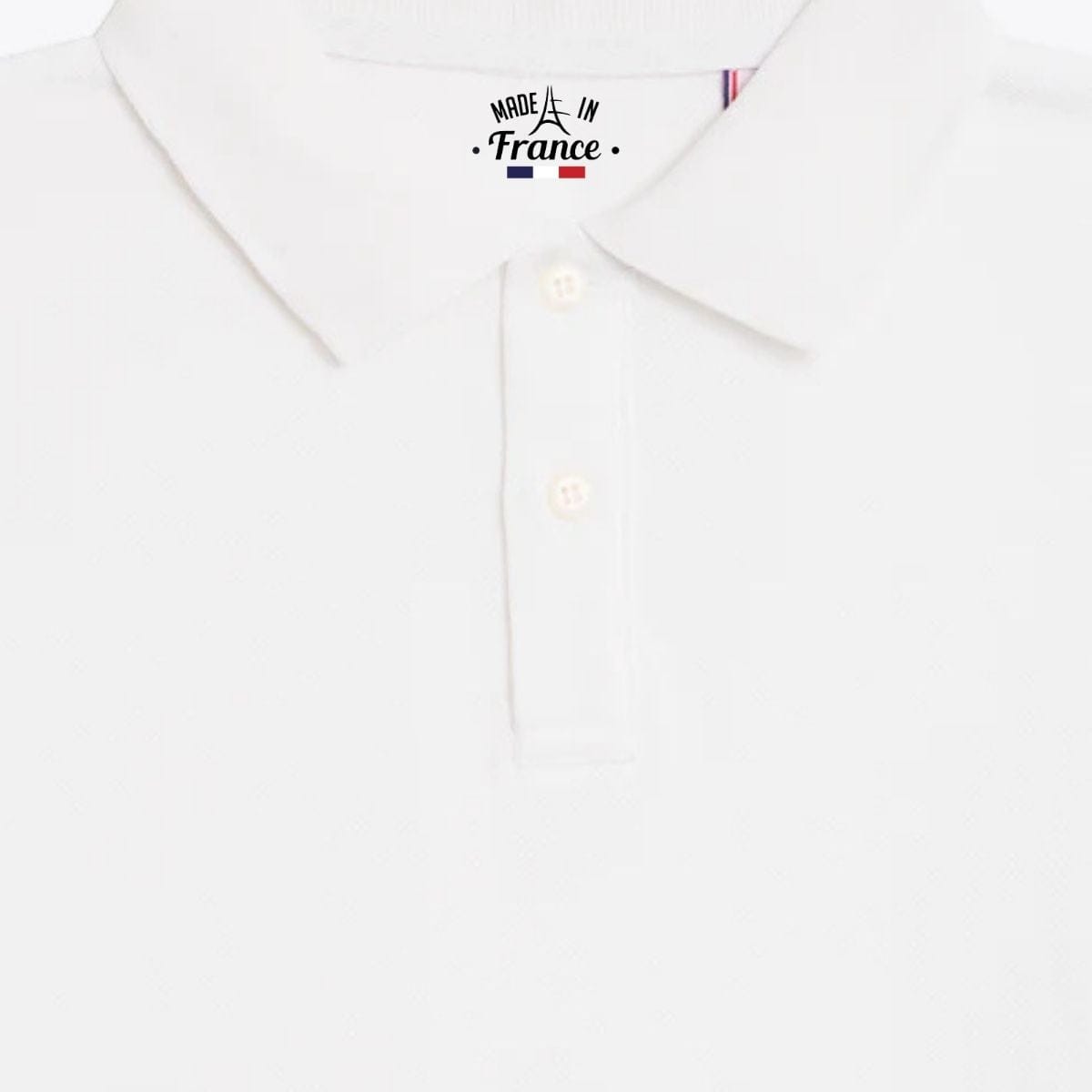 Polo blanc homme