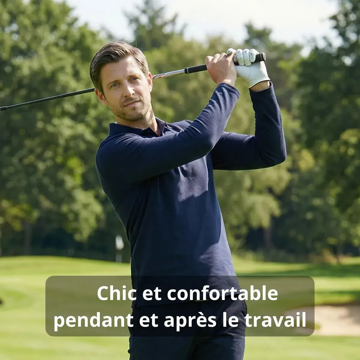 Polo homme manches longues