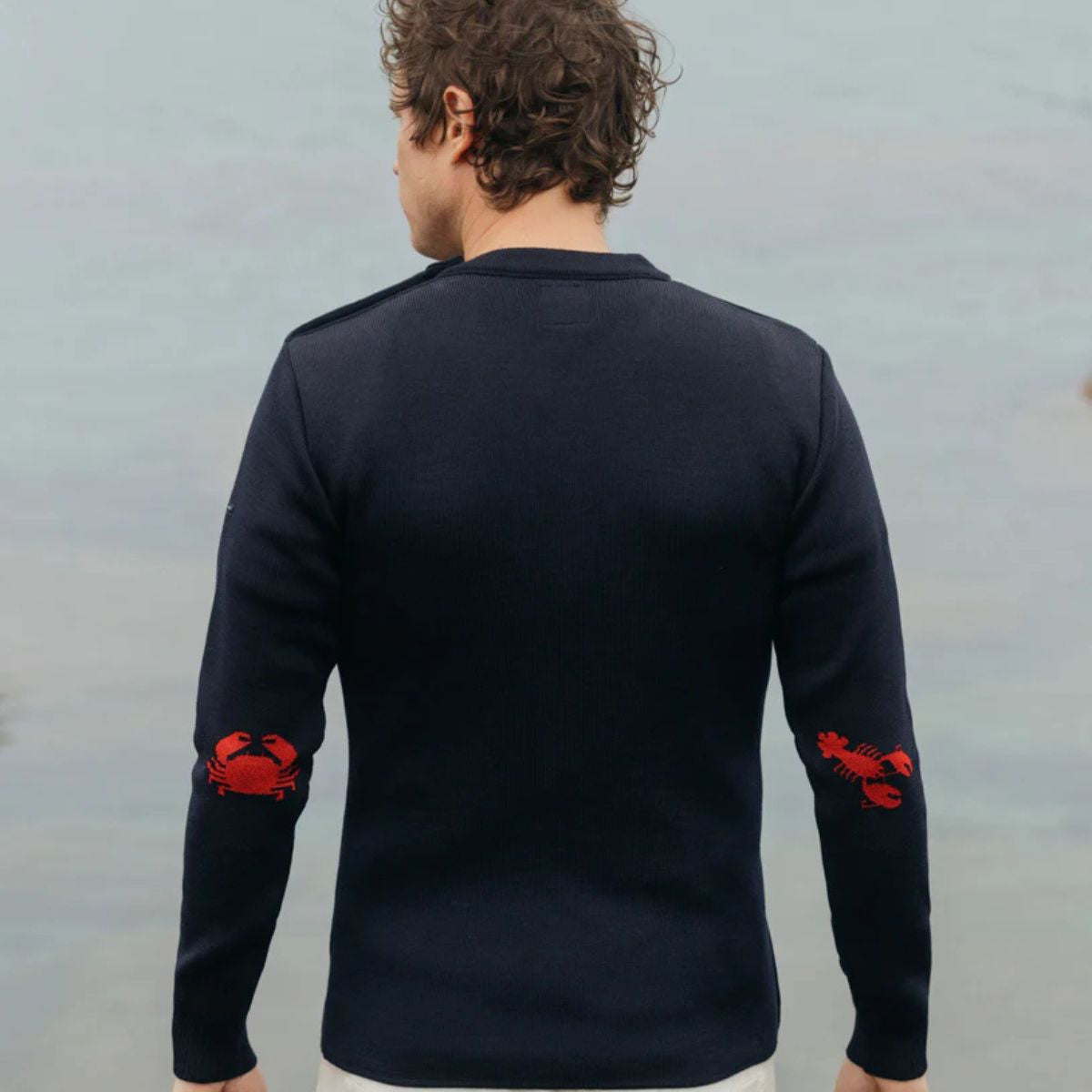 Pull marin homme bleu marine laine