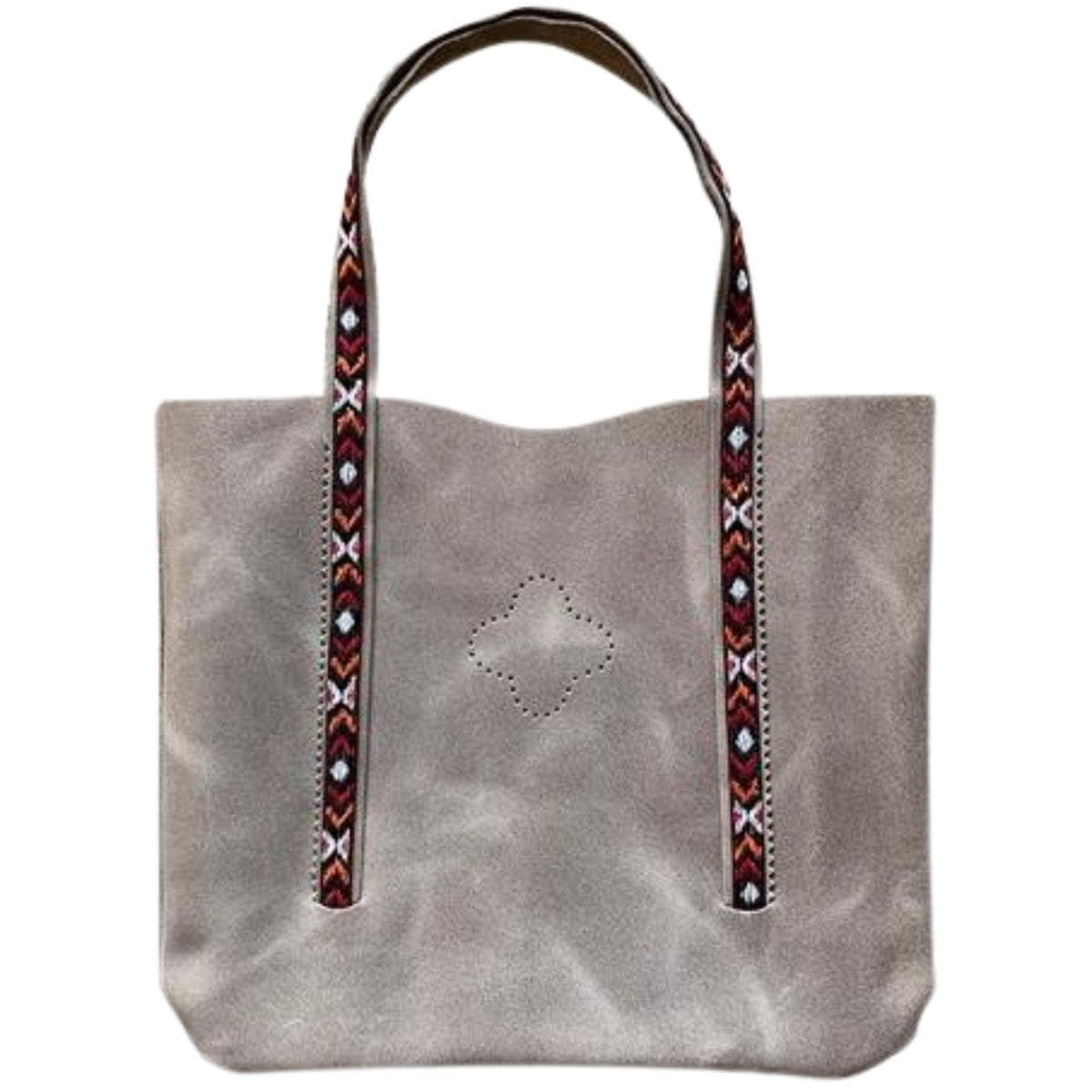 Sac cabas cuir taupe