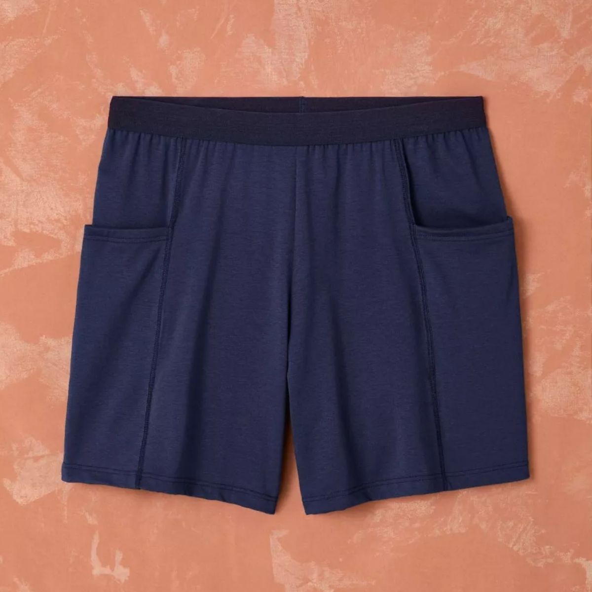 Short coton Homme Marine