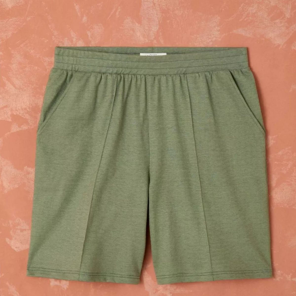 SHORT EN LIN HOMME KAKI