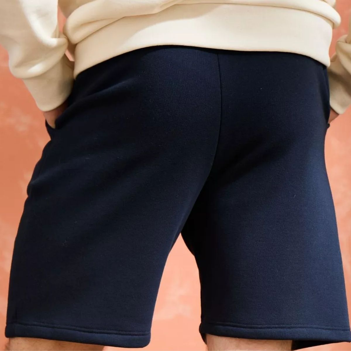 Short molleton Homme Marine