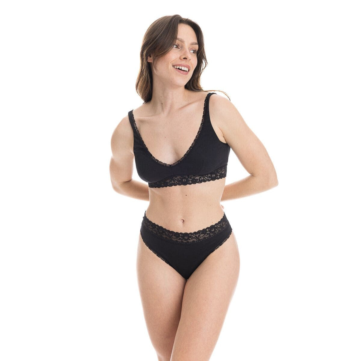 Soutien gorge brassière en Dentelle noir pour femme