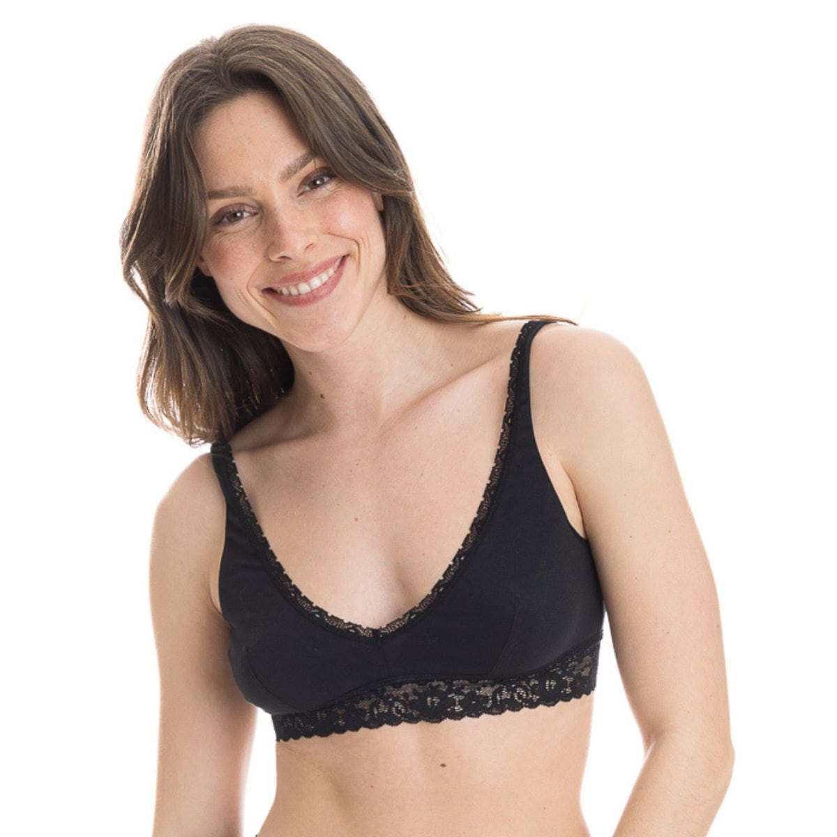 Soutien gorge brassière en Dentelle noir pour femme