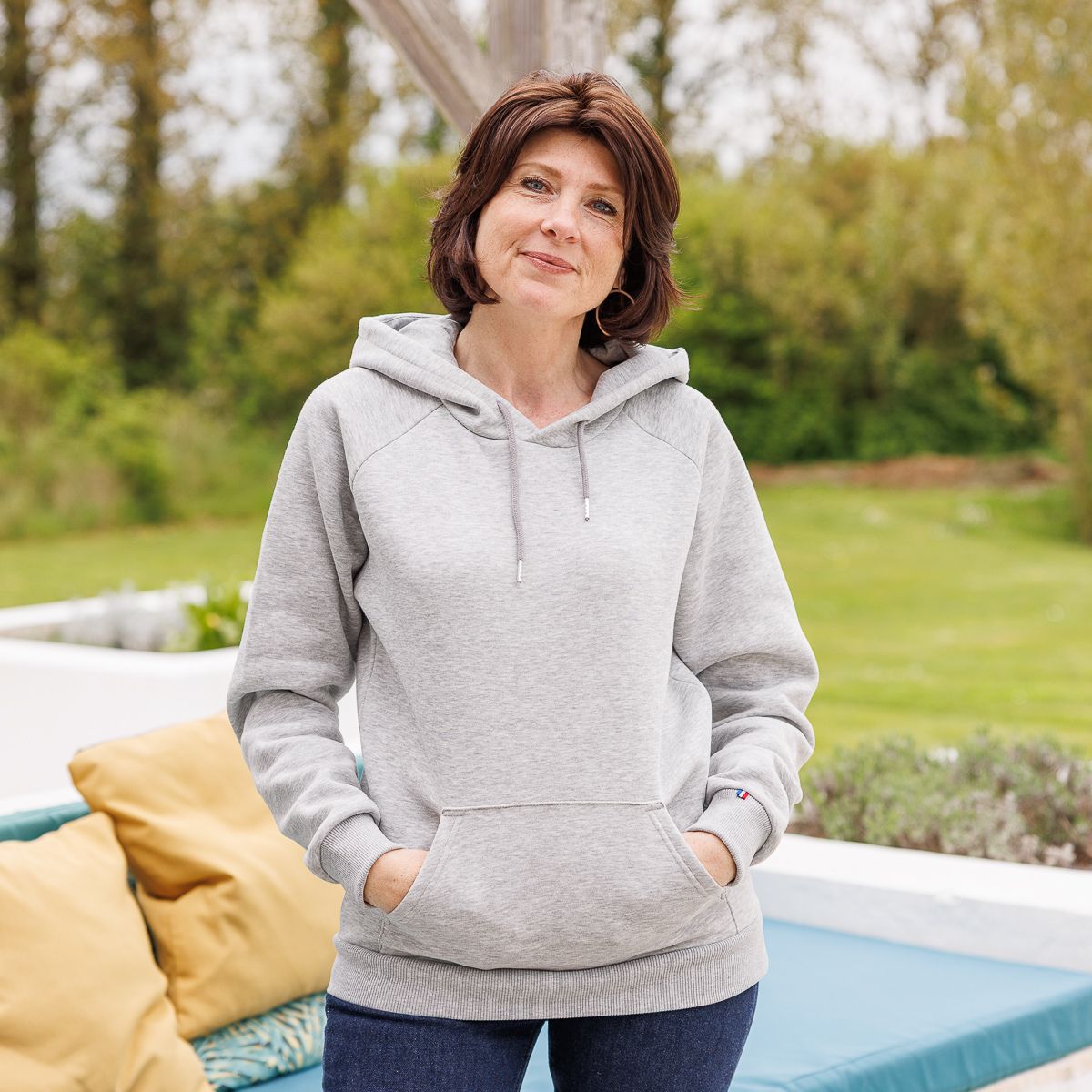Sweat à capuche Femme - Gris