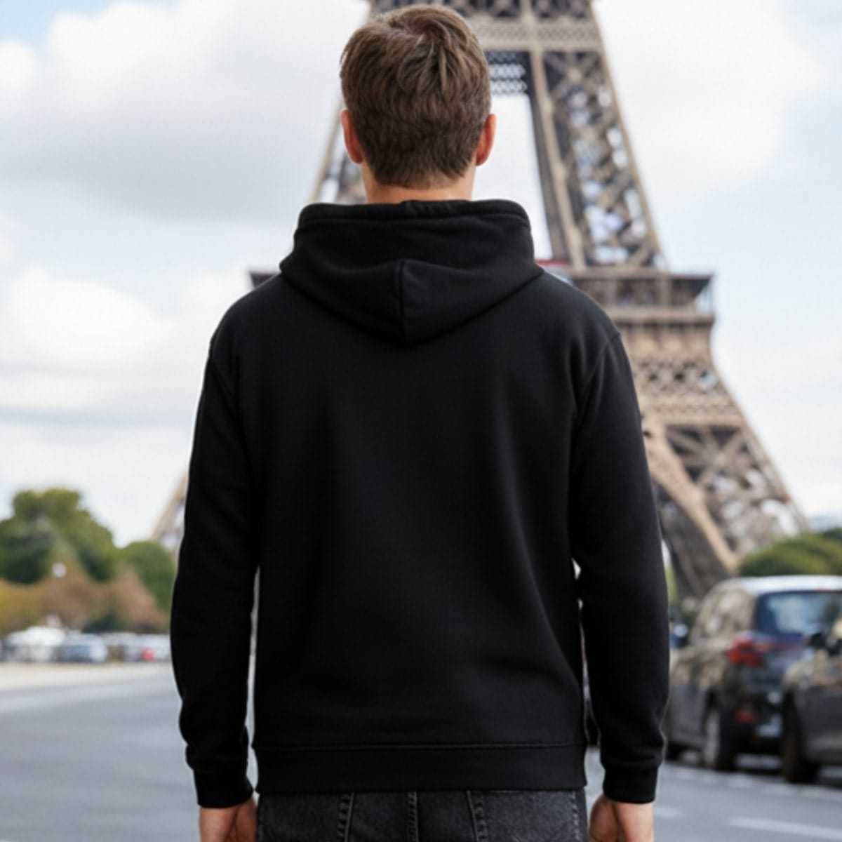 Sweat à capuche homme - Noir