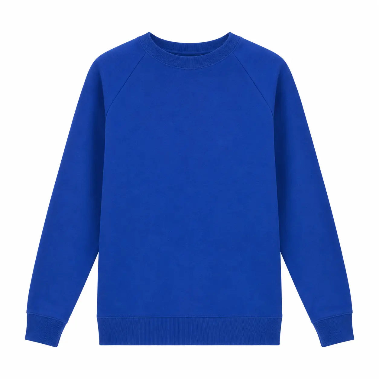 Sweat bleu électrique pour femme  sans capuche made in france