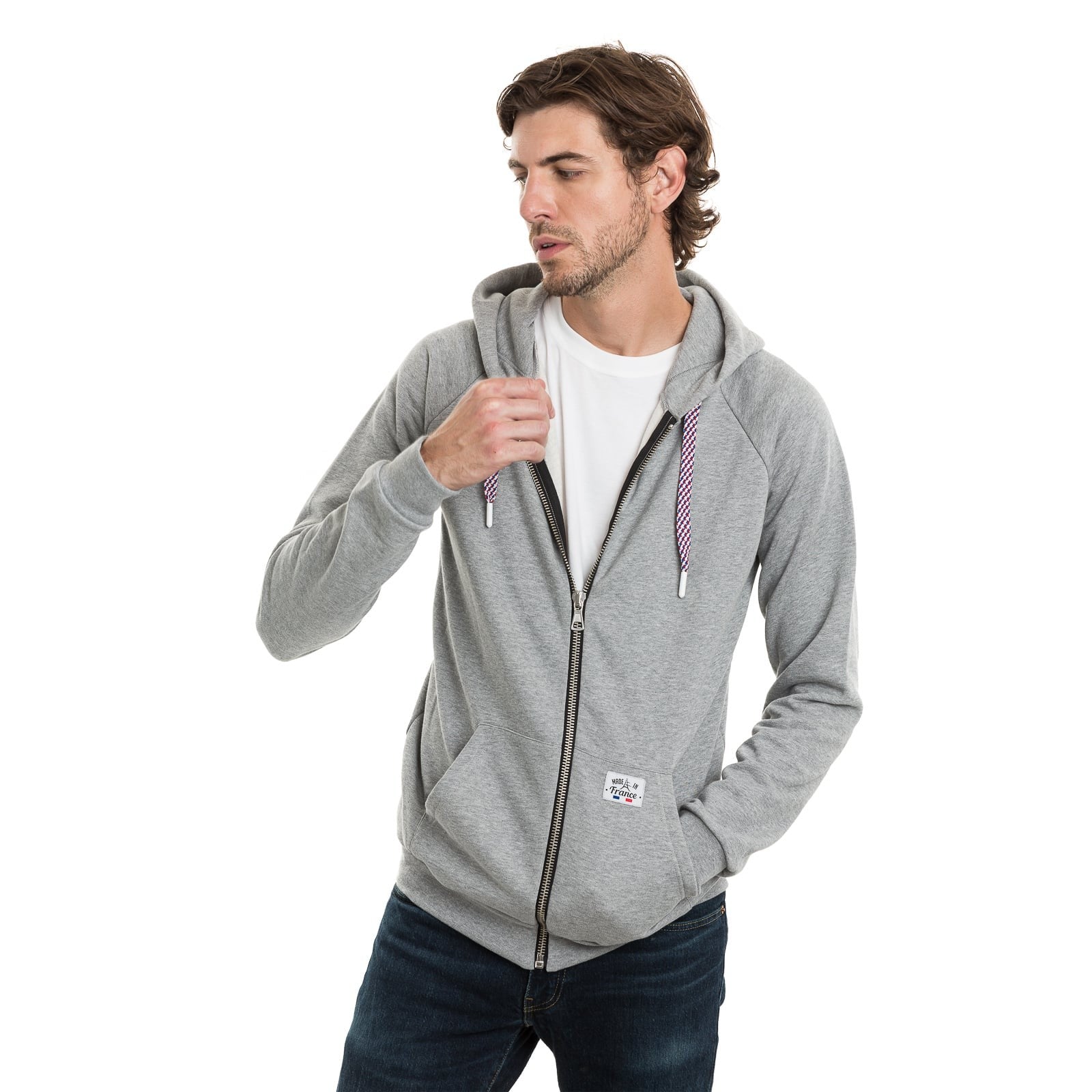 Sweat capuche zippé Made in France