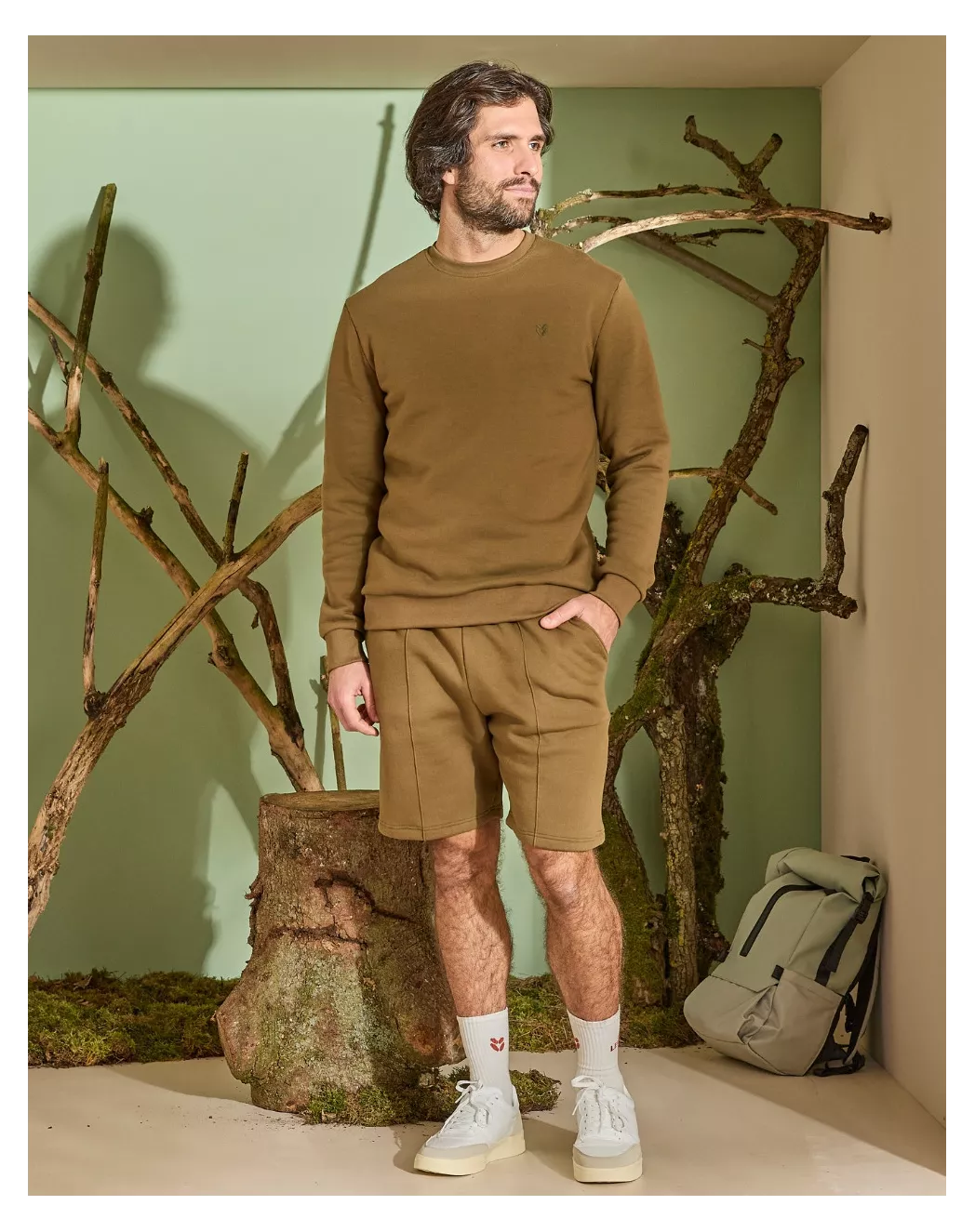 Sweat Homme sans capuche - Vert