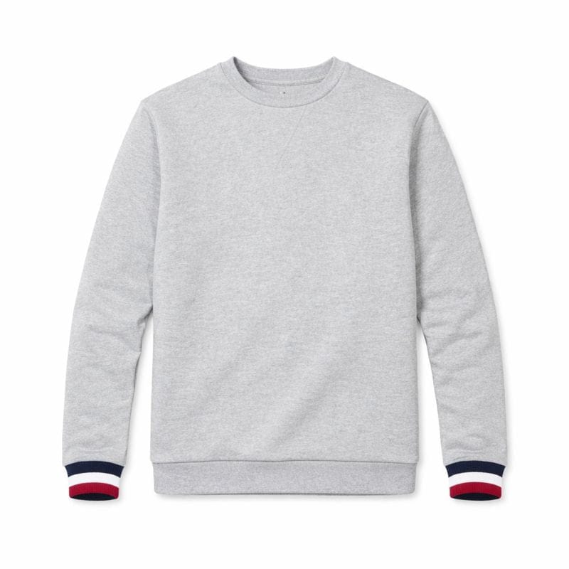 sweat pour garçon gris clair fabriqué en France