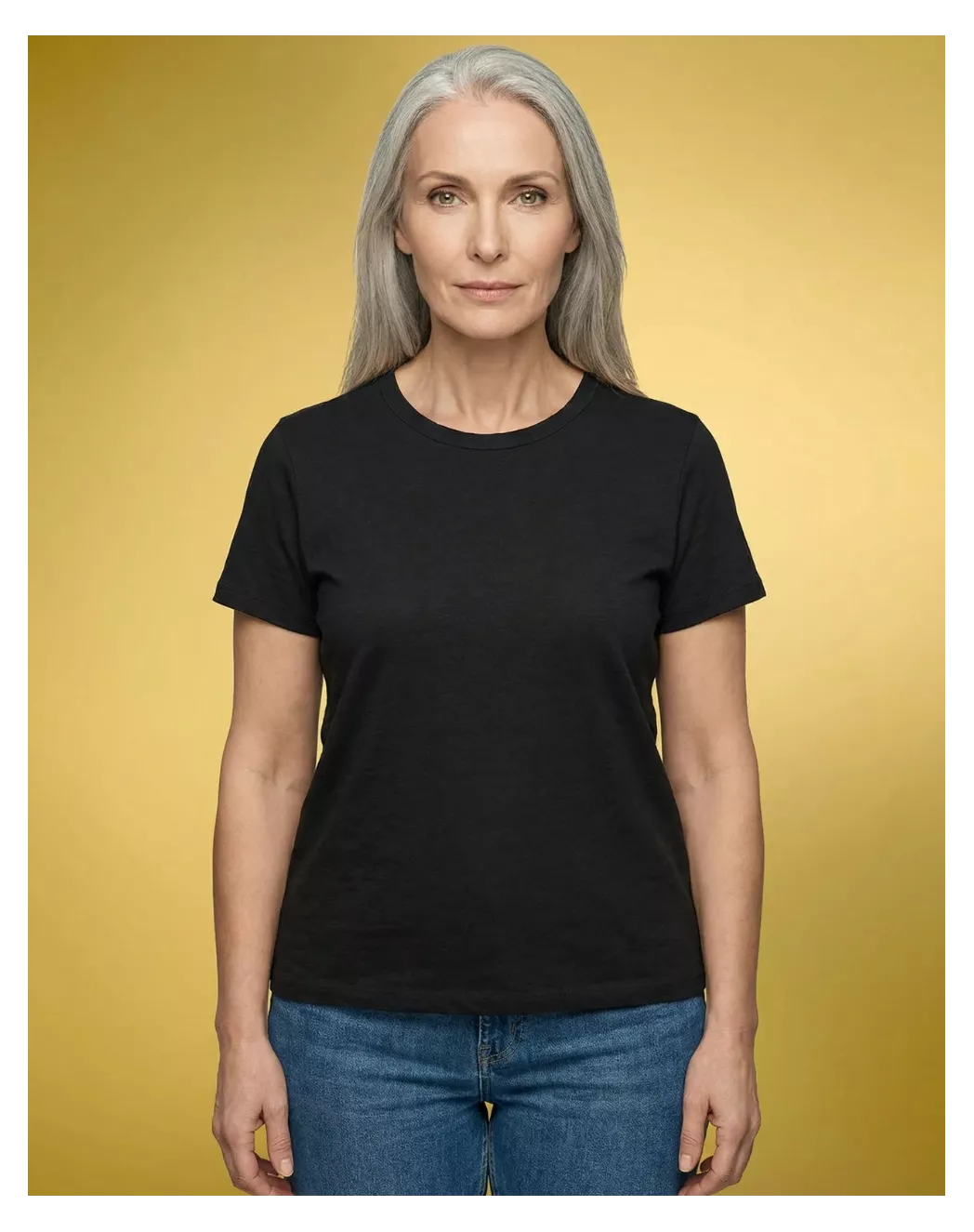 T-shirt en lin femme Noir