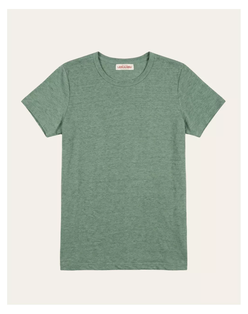 T-shirt en lin femme Vert