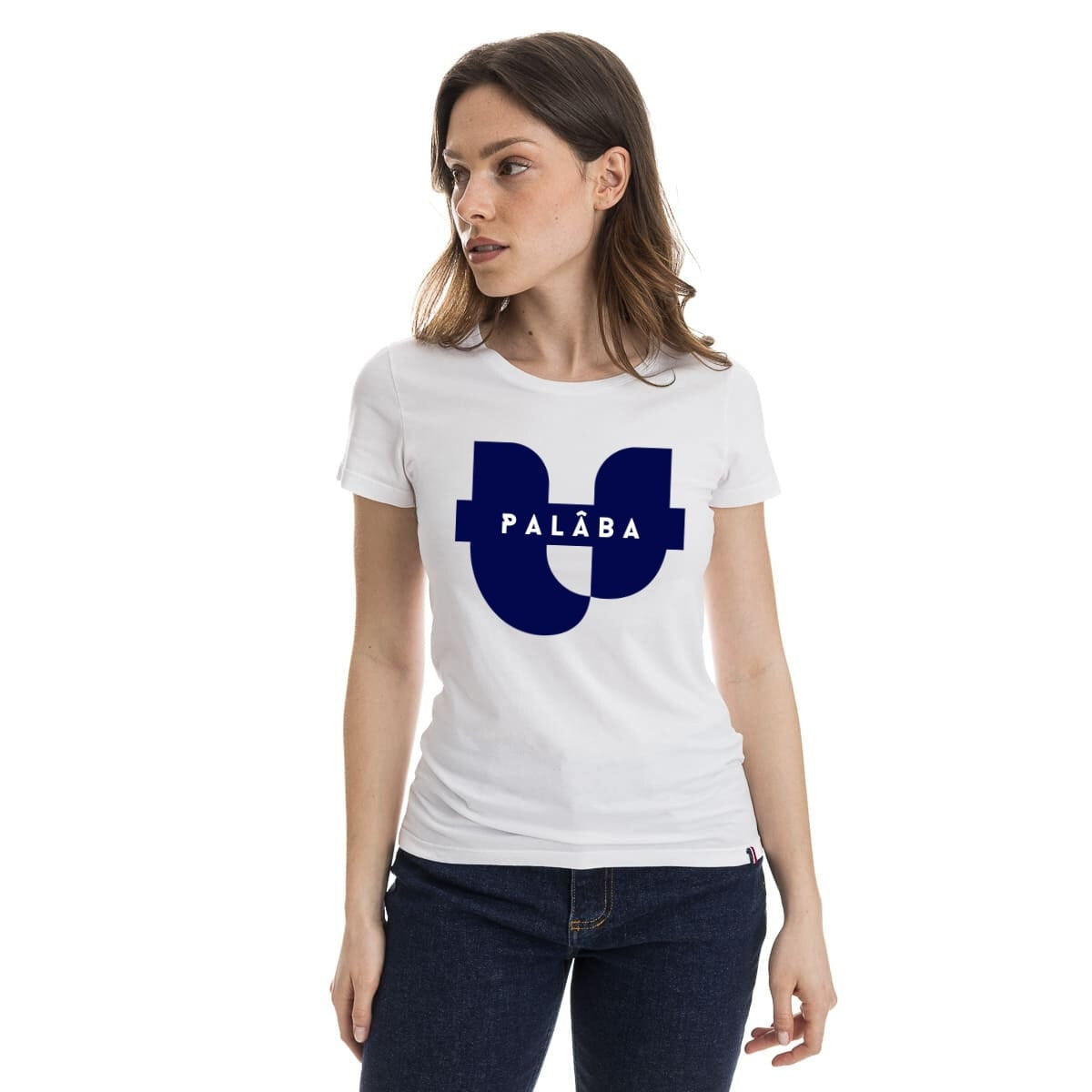 T-shirt blanc femme SIGNATURE PALÂBA