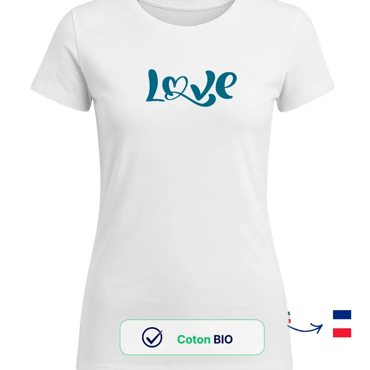 T-shirt femme blanc | LOVER