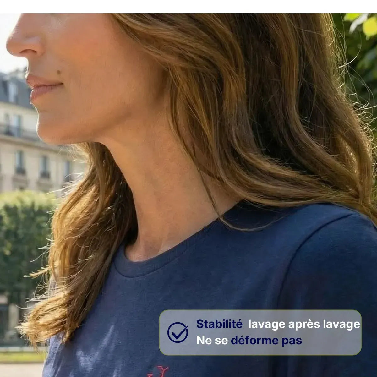 T-shirt femme bleu | Love