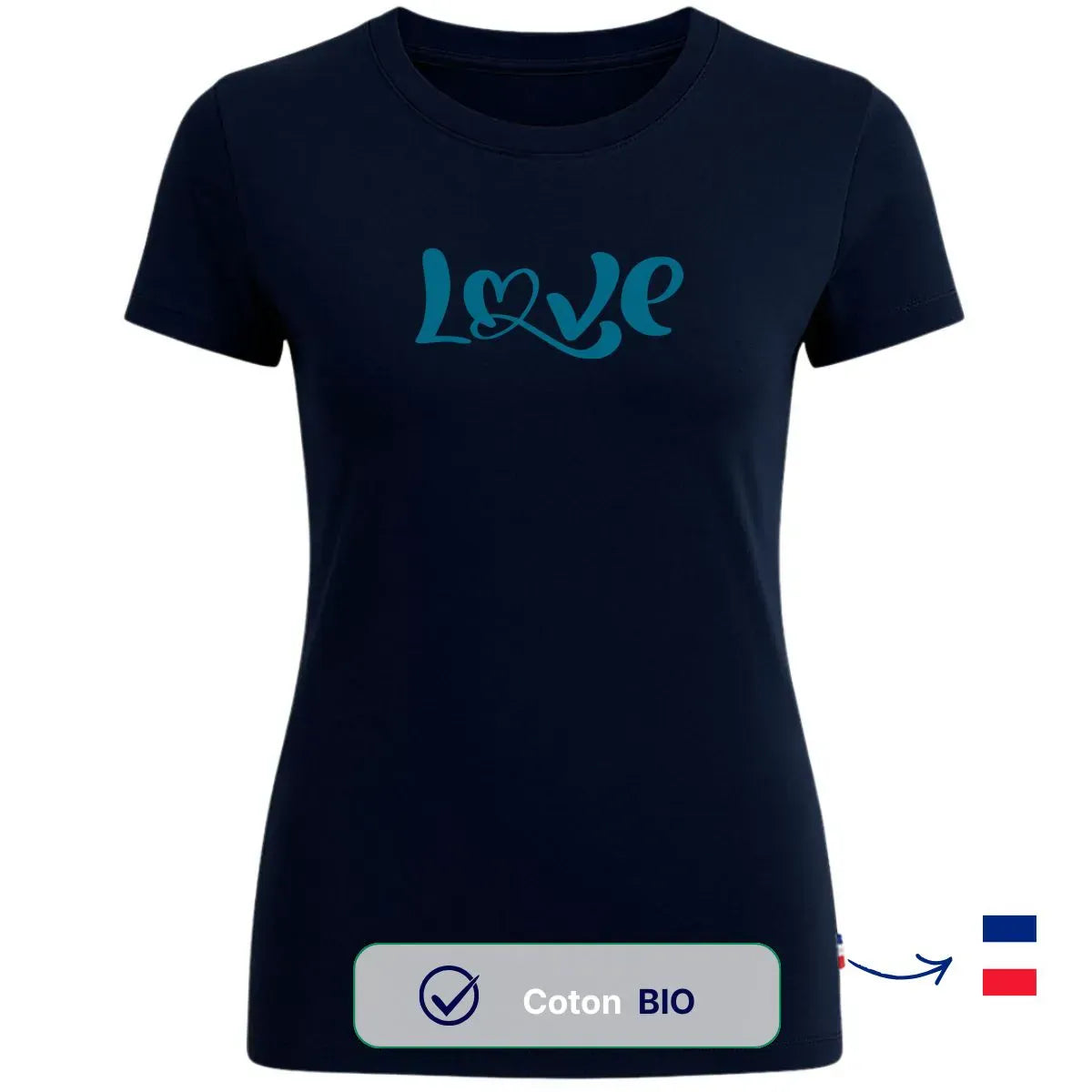 T-shirt femme bleu | LOVER