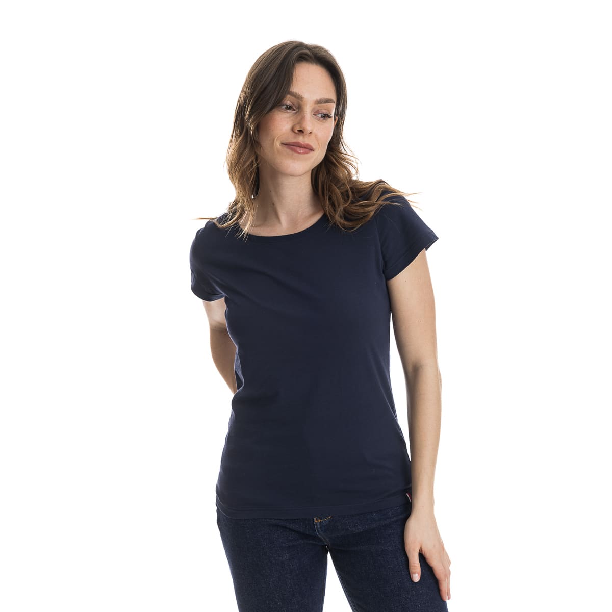 T-shirt femme bleu marine