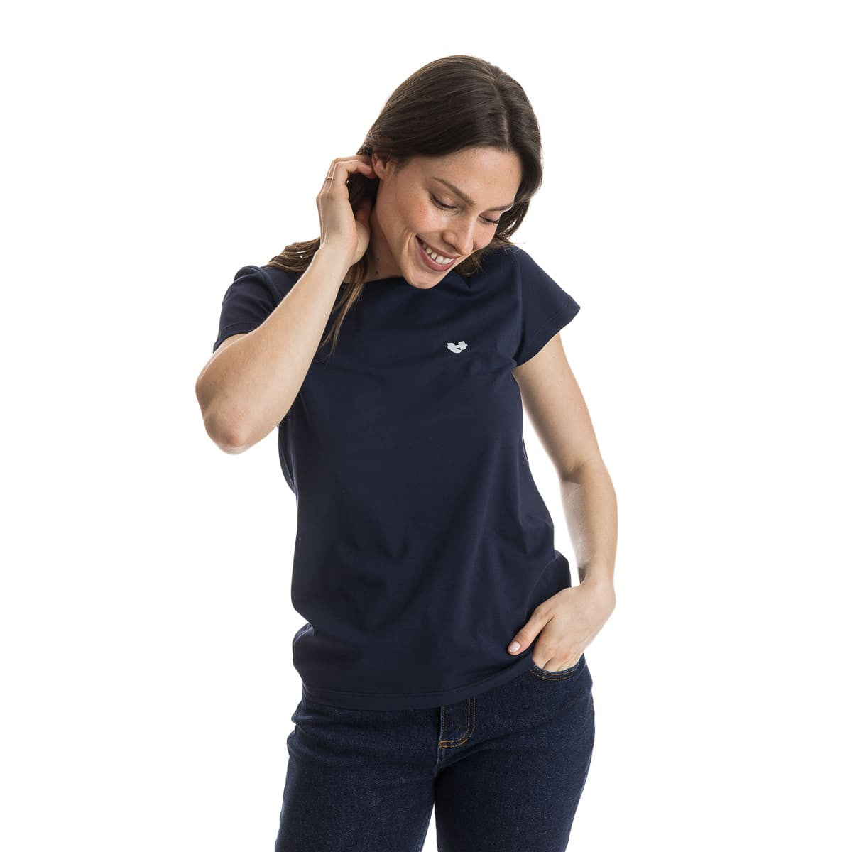 T-shirt bleu femme PALÂBA coeur