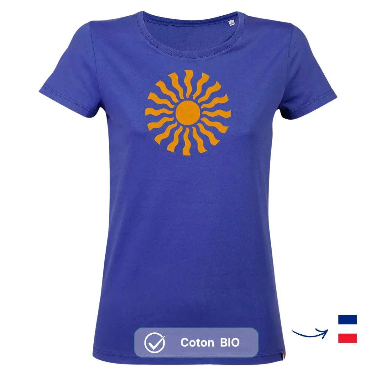 T-shirt femme bleu roi | SOLEA