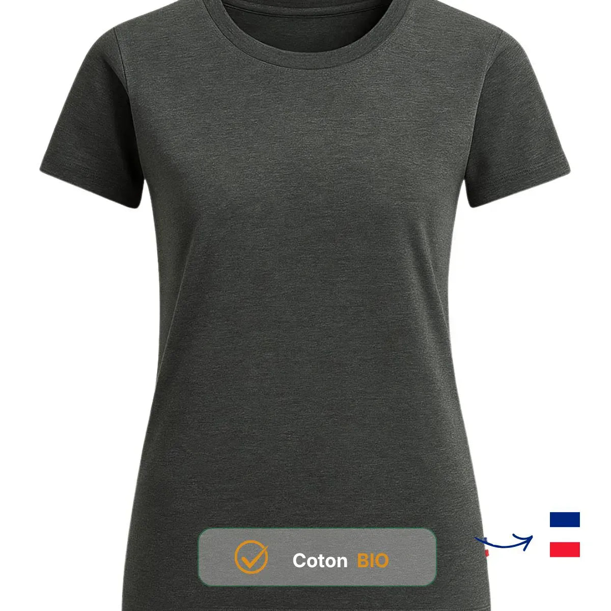 T-shirt femme Anthracite | PALABA TEMP