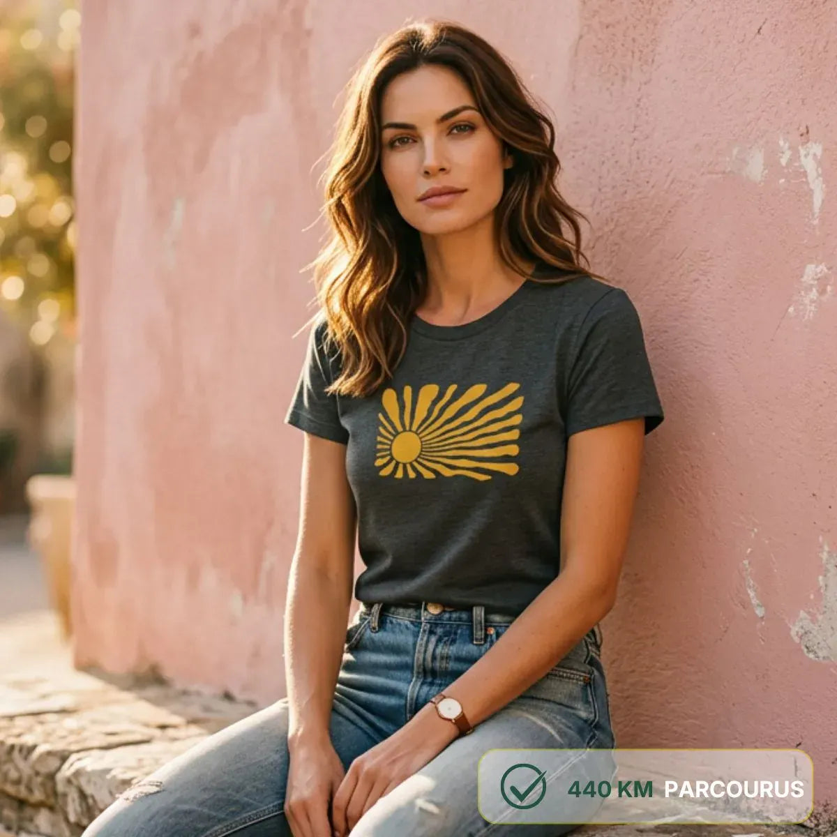 T-shirt femme gris chiné | LEVANT