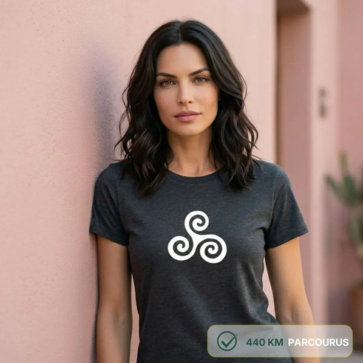 T-shirt femme gris chiné | TRIA