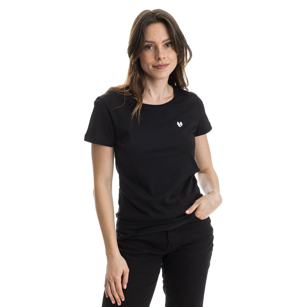 T-shirt noir femme PALÂBA cœur