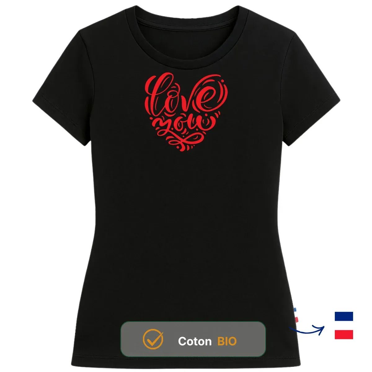 T-shirt femme noir | DECLARATION
