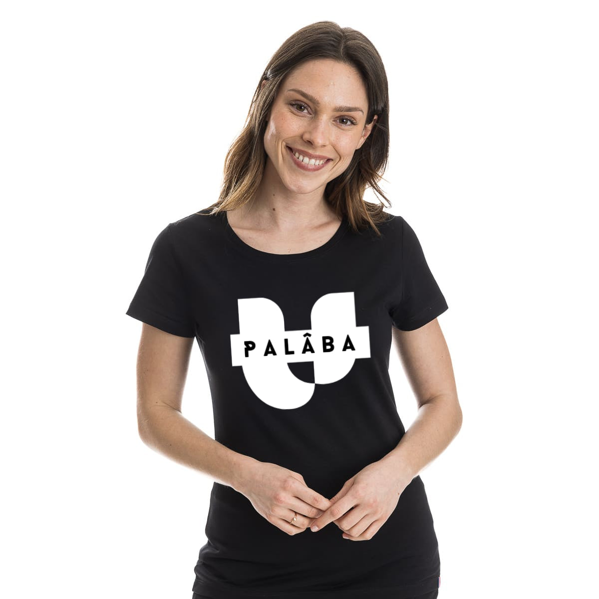 T-shirt noir femme SIGNATURE PALÂBA