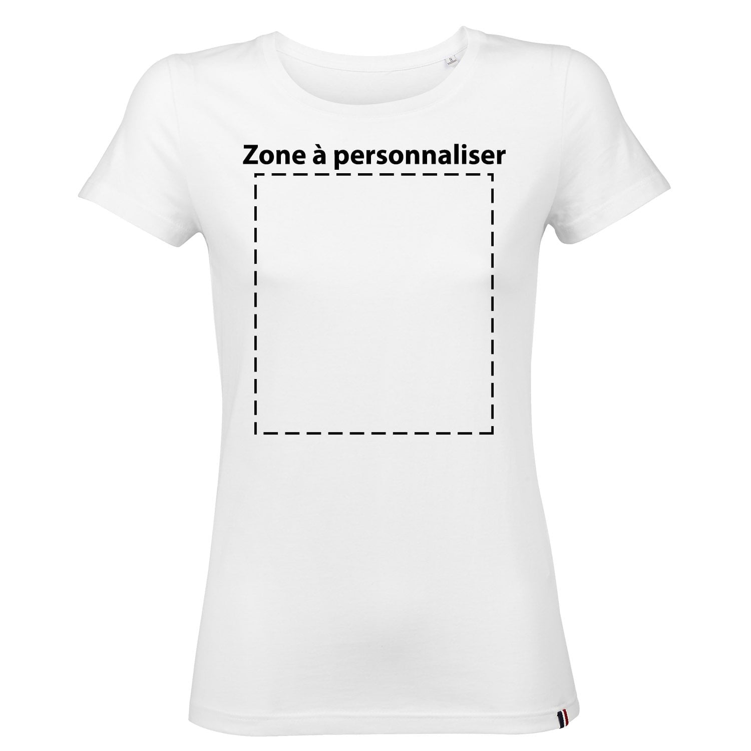 T-shirt femme personnalisé blanc