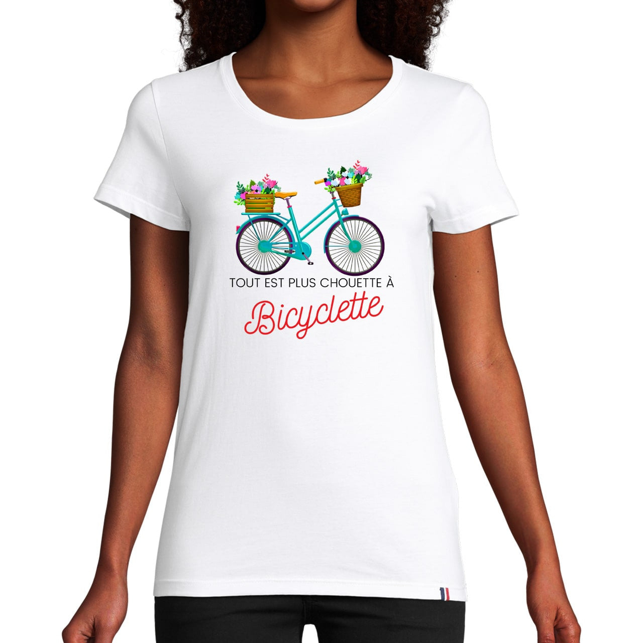 T-shirt "Tout est plus chouette à Bicyclette"