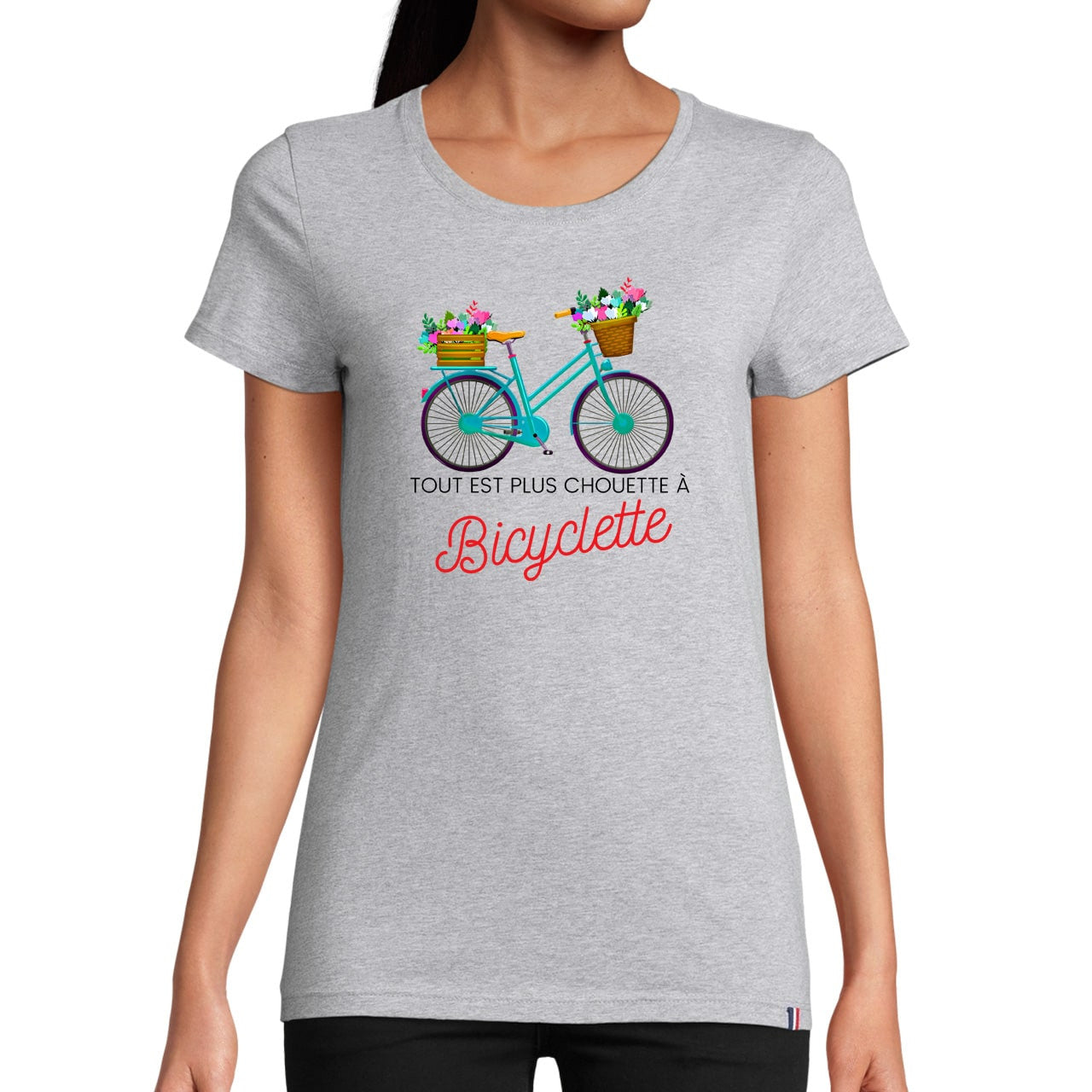T-shirt "Tout est plus chouette à Bicyclette"