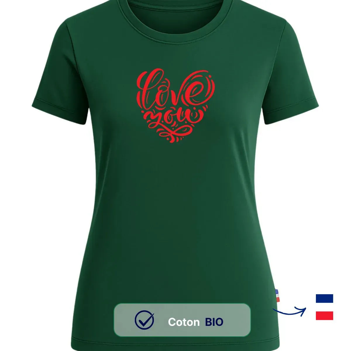 T-shirt femme vert | DECLARATION