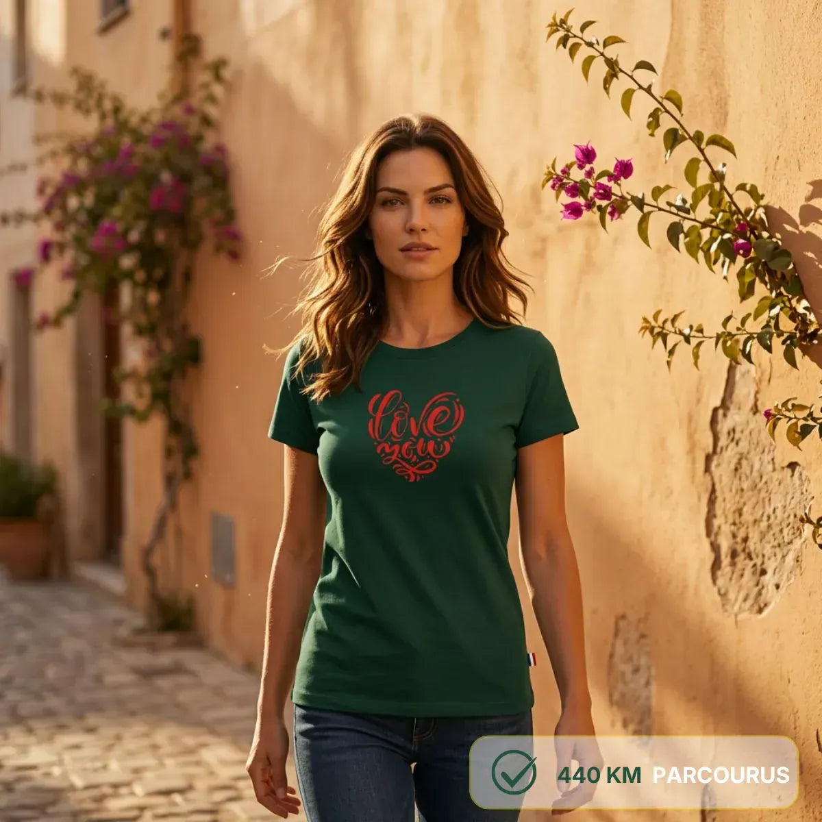 T-shirt femme vert | DECLARATION