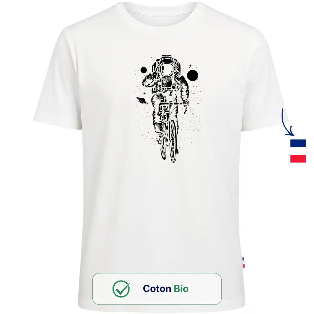 T Shirt Homme Blanc | Astronaute