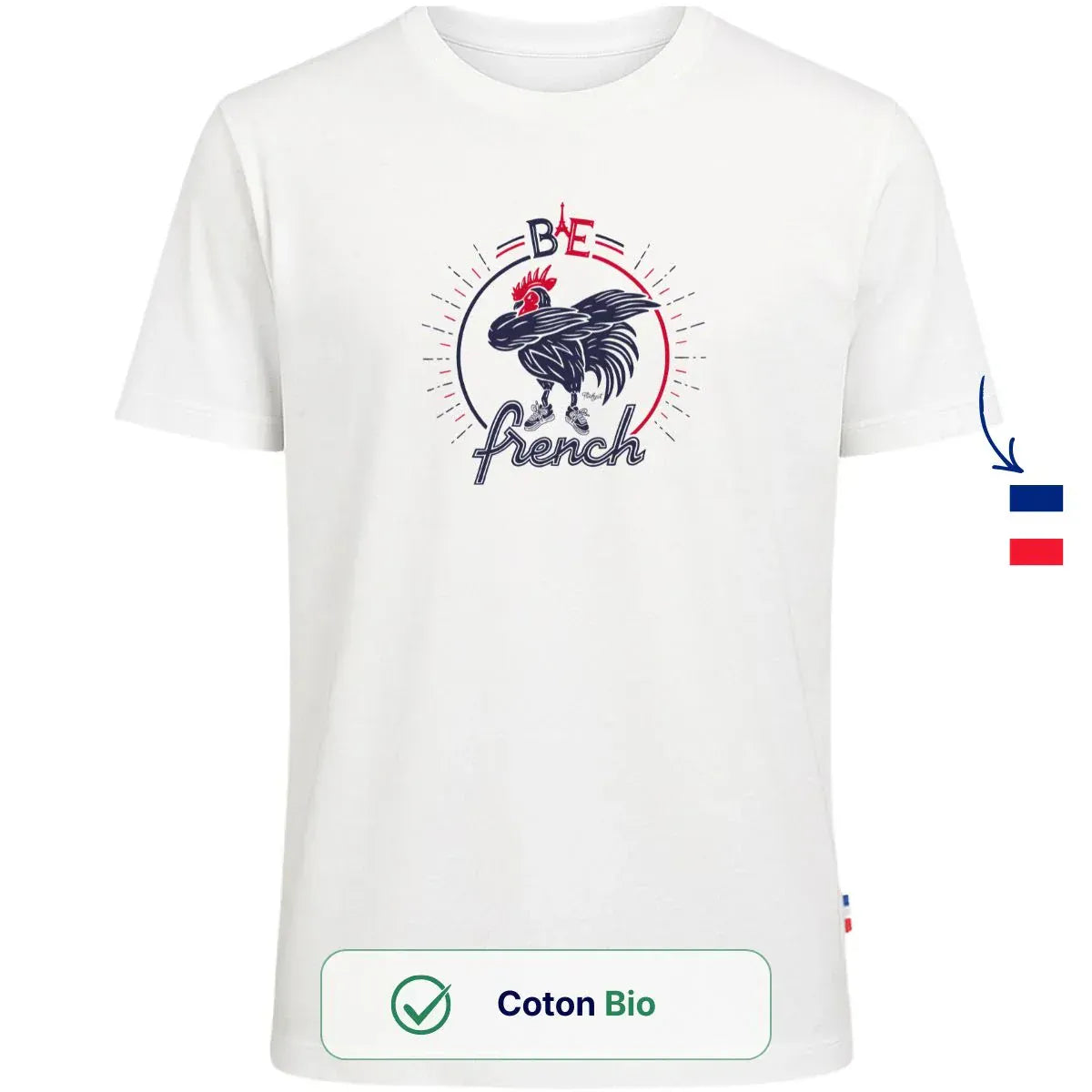 T-shirt Homme blanc | Be French