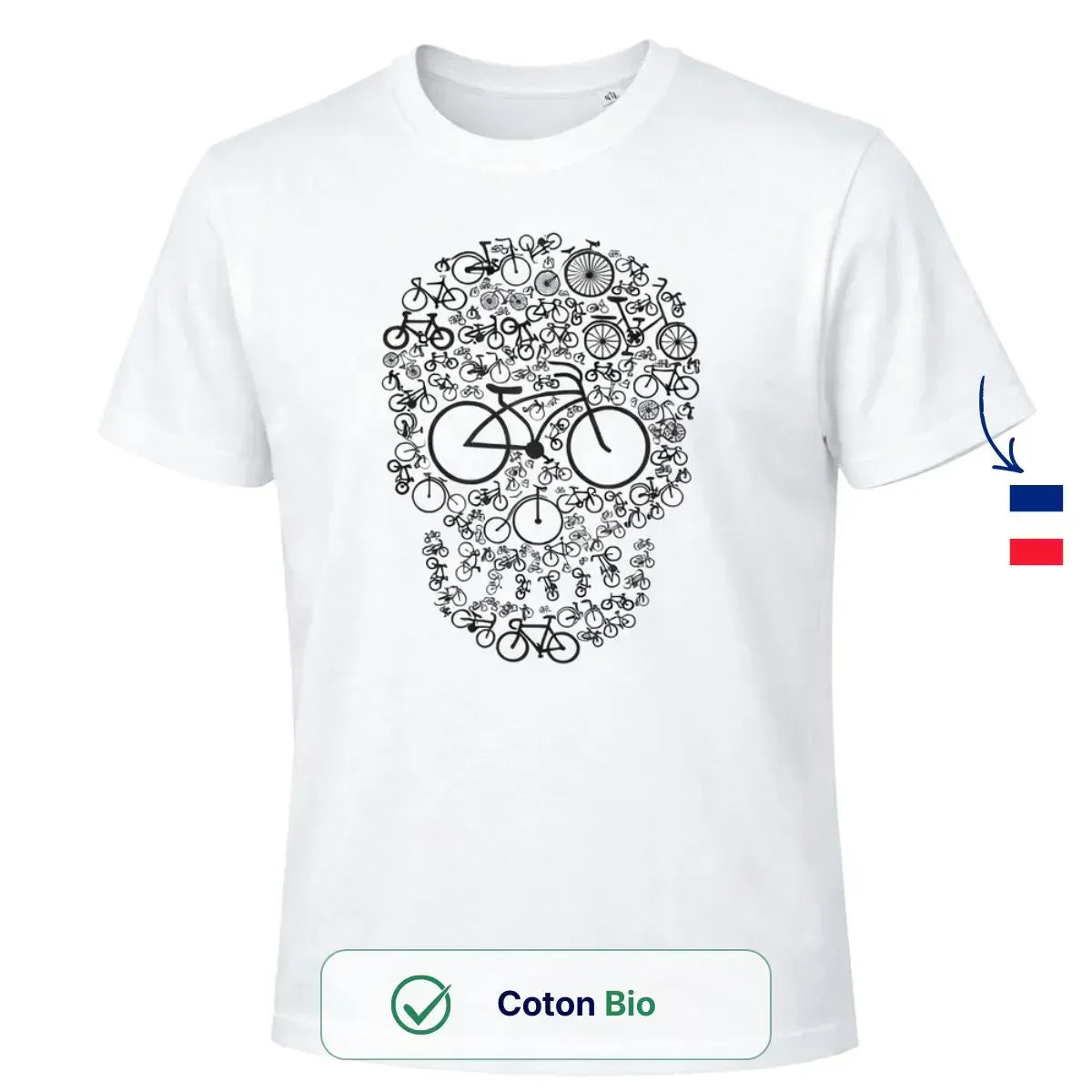 T-shirt Homme blanc | Dia de los muertos