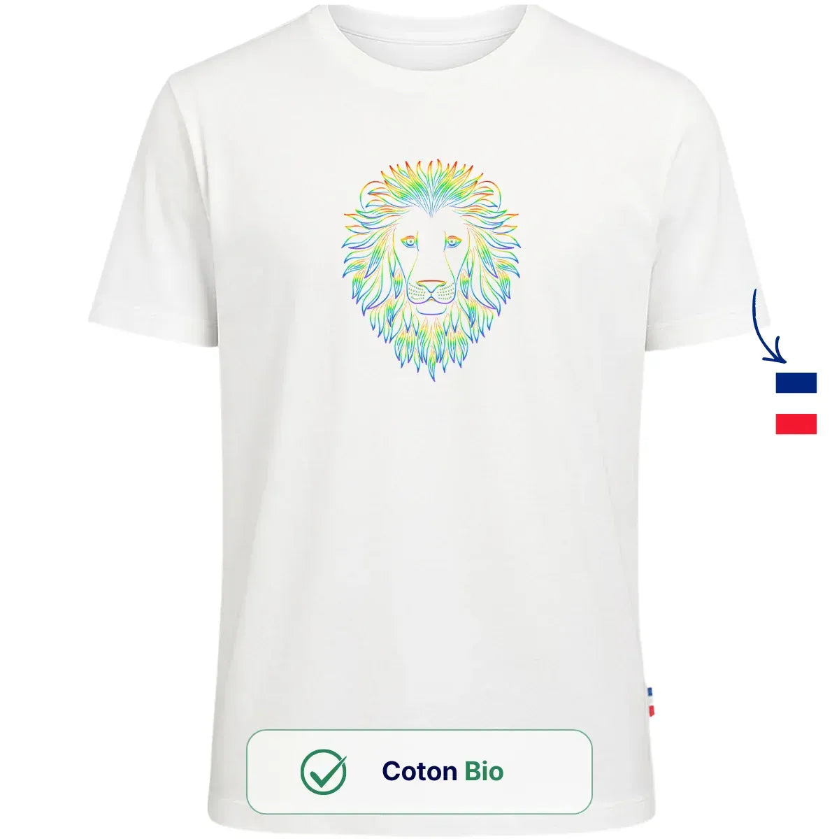 T Shirt Homme Blanc | Lion