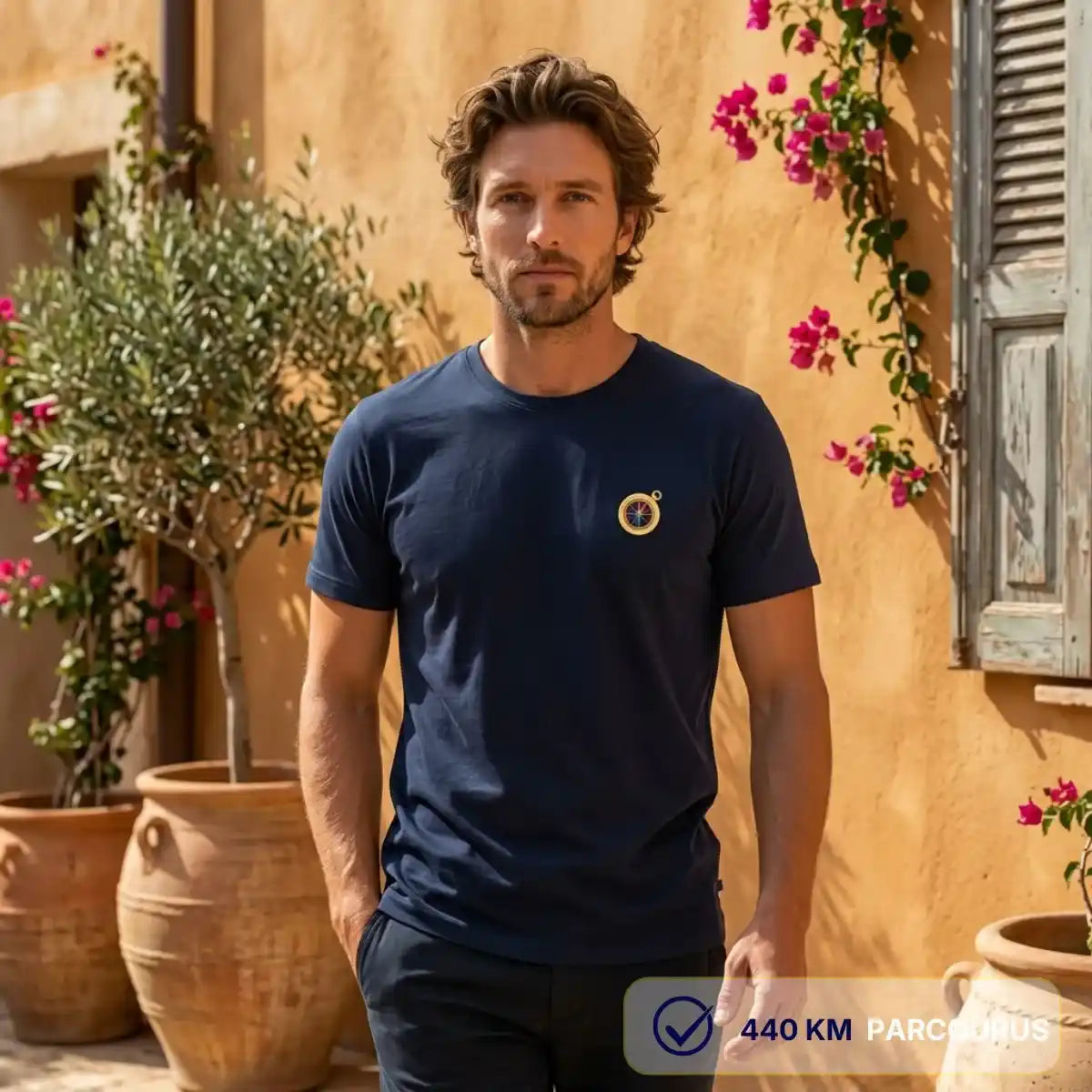 T-shirt Homme Bleu | Boussole