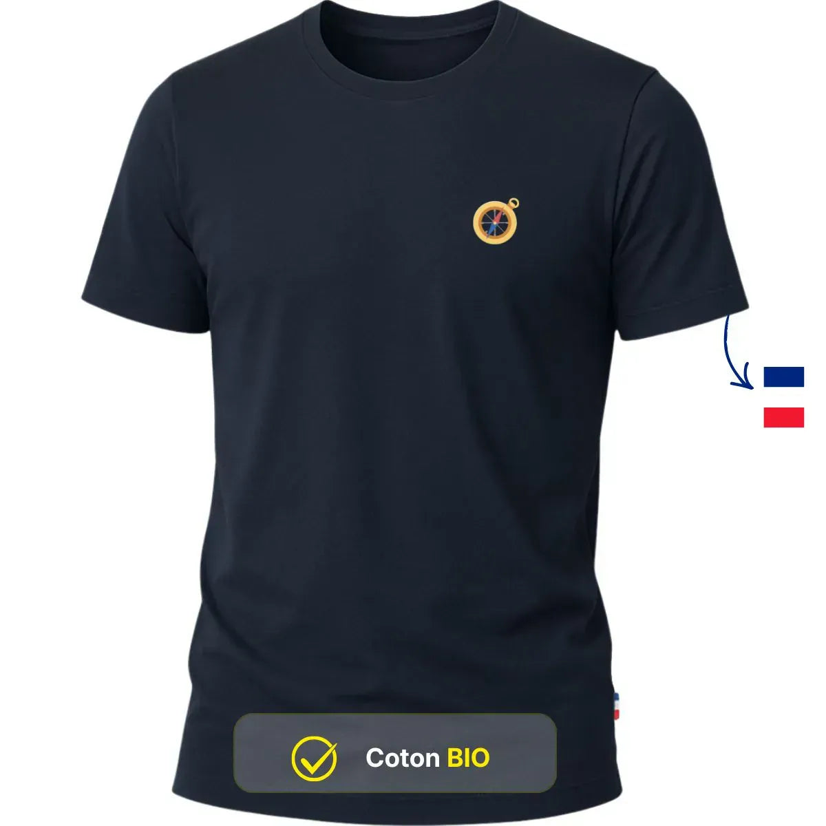 T-shirt Homme Bleu | Boussole