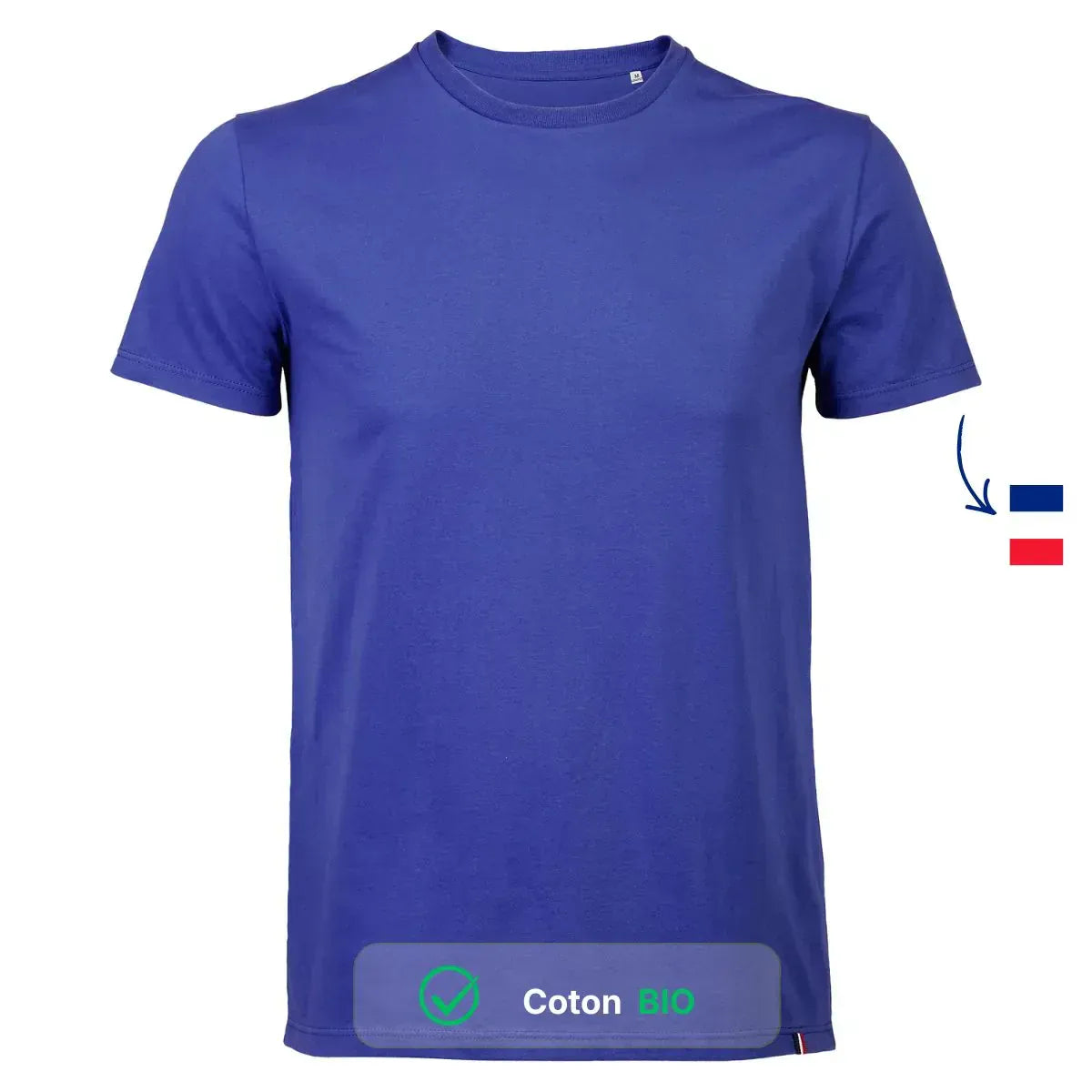 T-shirt homme bleu roi - T-shirt homme