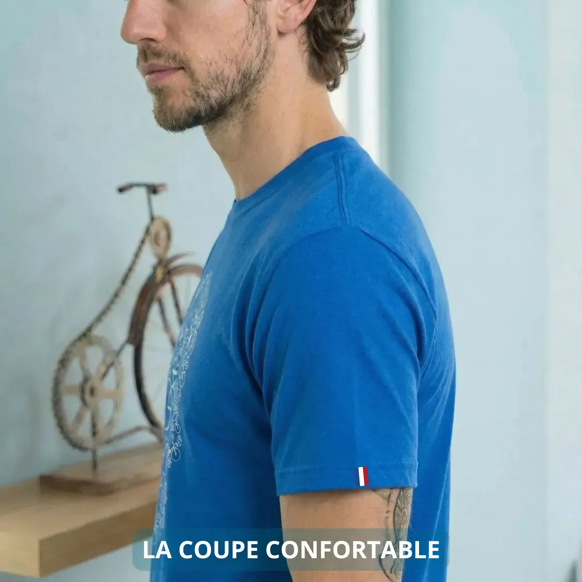 T-shirt Homme bleu roi | C’était mieux