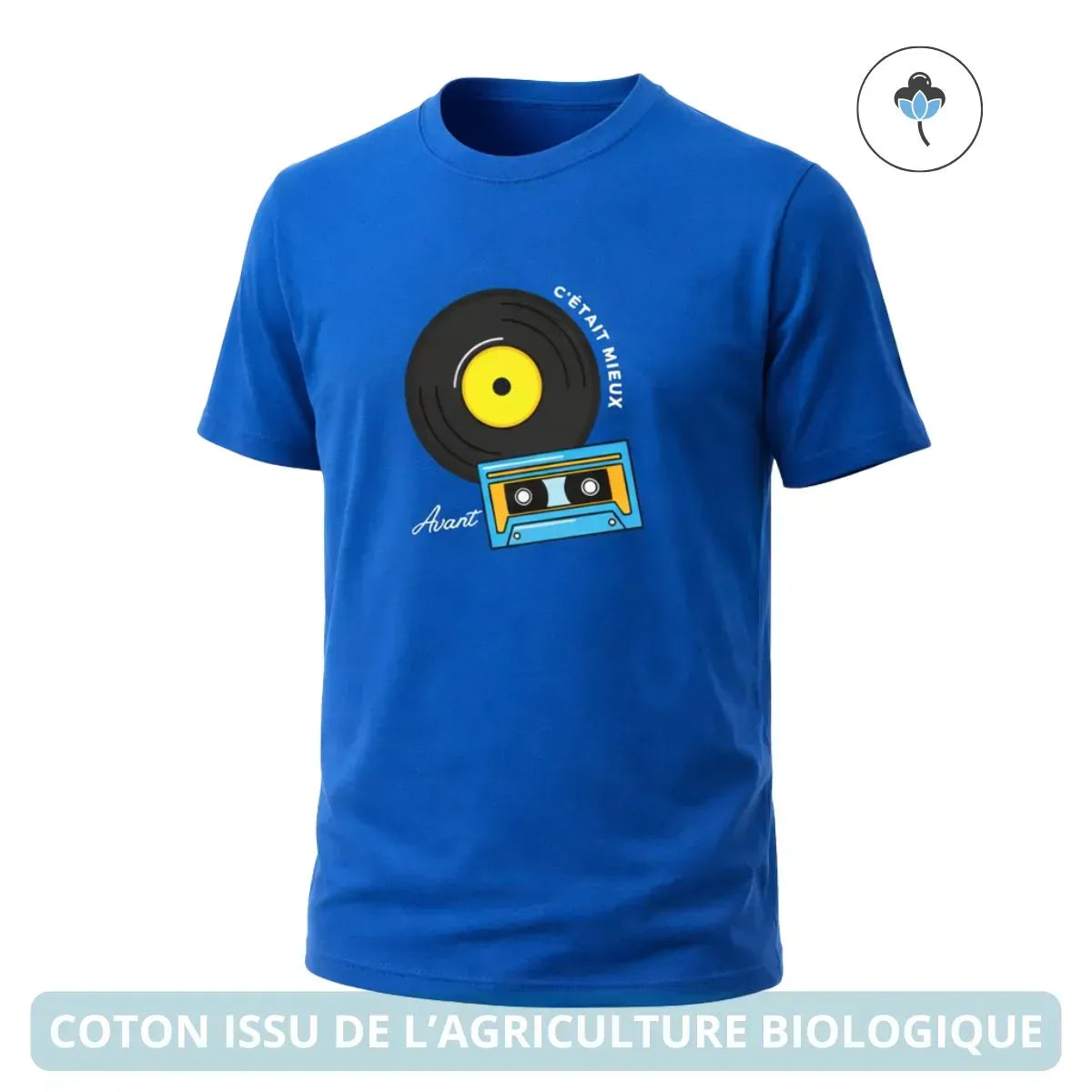 T-shirt Homme bleu roi | C’était mieux