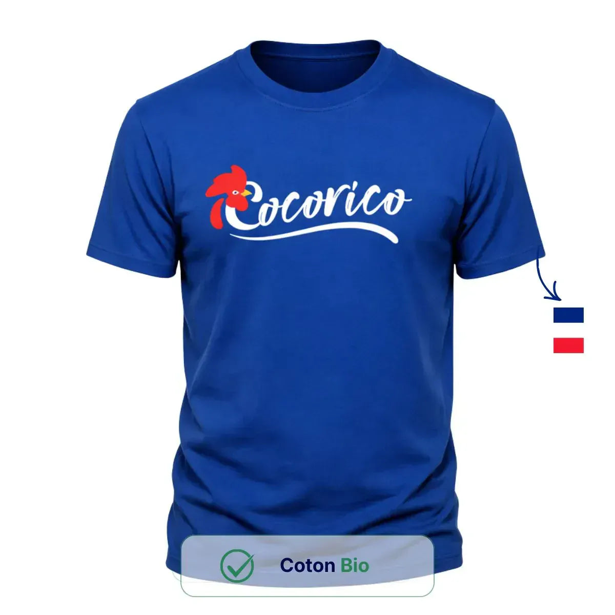 T-shirt Homme bleu roi | Cocorico