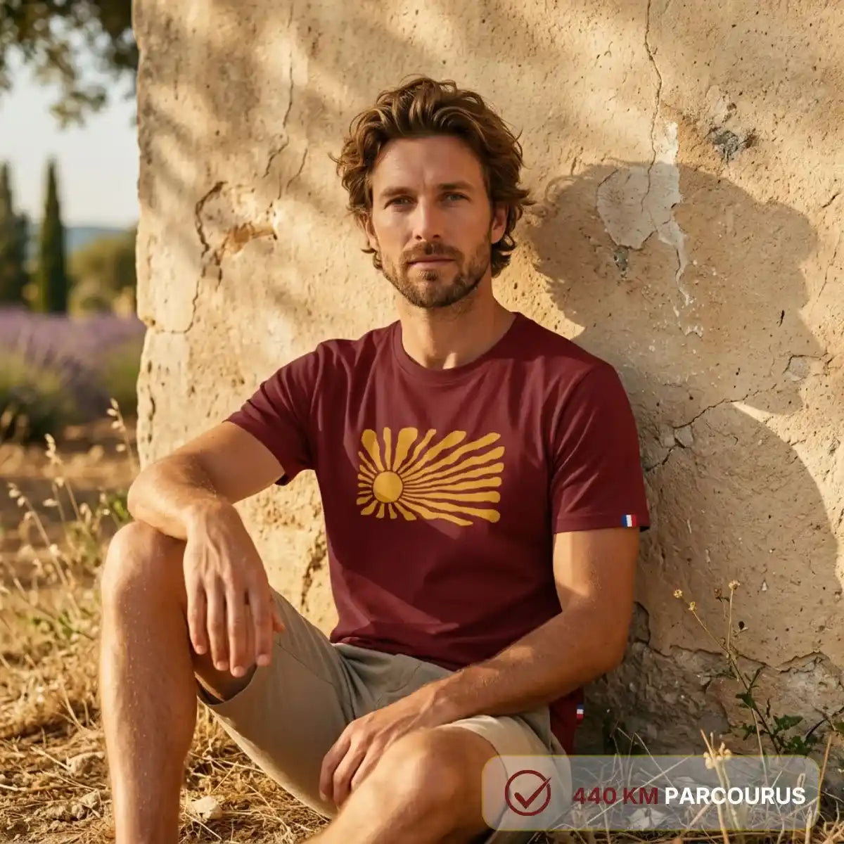 T-shirt Homme Bordeaux | LEVANT