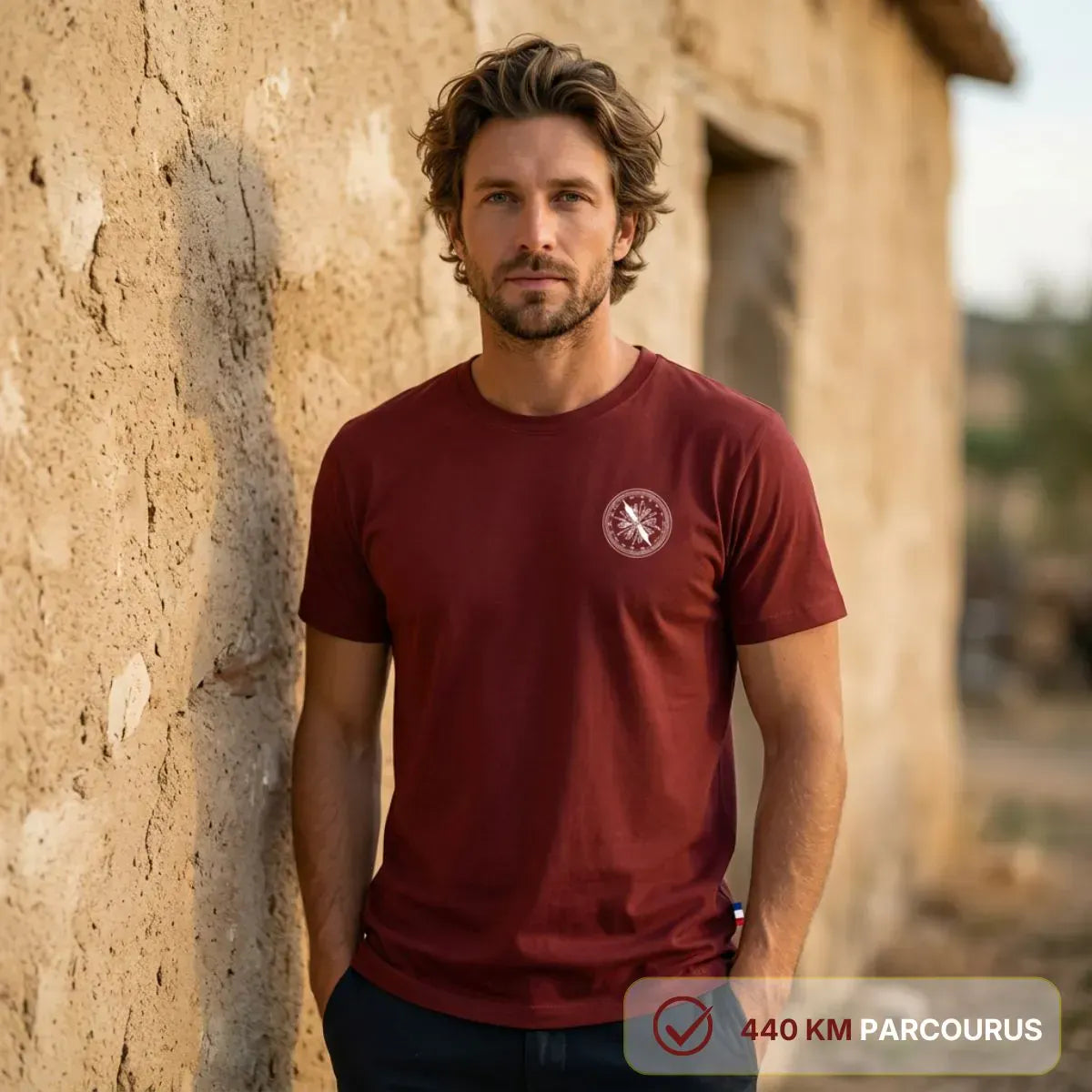 T-shirt Homme Bordeaux | ROSE DES VENTS